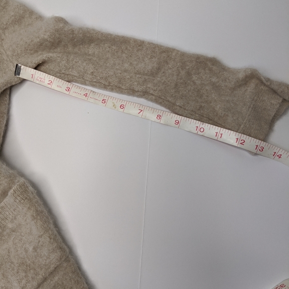 White+Warren Cream Cashmere Open Front Cardigan - Picture 7 of 8